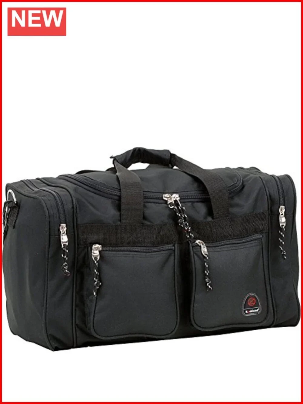 Heavy Duty Polyester Duffel Bag with Zippered Compartments